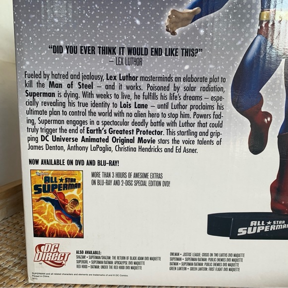 DC Comics Direct All-Star Superman DVD Maquette Statue - Picture 15 of 15